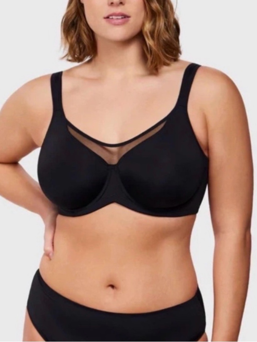Hilaine Soft Cloud Minimizer Bra - Seamless - 34 c